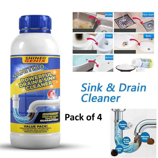 Sanitizo Powerful Drain & Sink Cleaner 250 gm (Pack of 4)